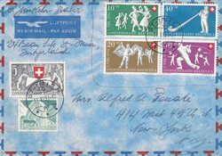 1935-52, Lot von 22 Flugbelegen, dabei einige Satzbriefe