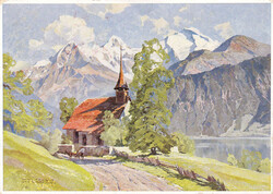 1935, Segelluftpost Jungfraujoch, bis Meiringen, Karte mit No. 142 ...