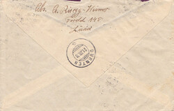 1926, 1. Afrikaflug Zürich - Alexandria - Dürnten, rs. AK-Stempel, ...