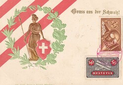 2.11.1929, Zeppelinpost Dübendorf, bildseitig auf "Gruss aus der ...