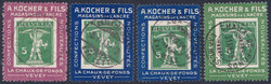 5712: Switzerland Kocher stamps