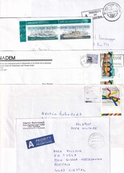 Schweizer Militärpost, 5 Briefe SHQSU (3 nach Liestal, 2 nach ...