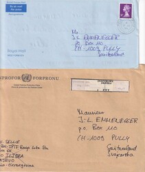 UNPROFOR, 3 Briefe von einem CH-Beobachter in Bosnien-Herzegovina und ...