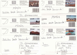 2013, Swiss Post International, 10 Karten (komplette Serie) aus ...