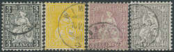 1862-78, SITZ. HELVETIA, Doublettensammlung, ca. 100 Stück auf ...