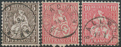 5655146: Suiza Helvetia perforada - Bulk lot