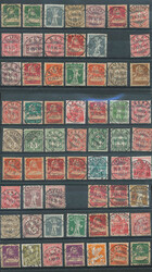 1883-1984, tolles Stempel Lot Kanton Waadt, von Ziffermuster bis ...