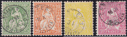 Conters O.H. Stein, Zwergstempel (Gr. 138) auf 4 versch. Sitzenden ...