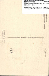 1946, 20Rp. Alpenblumen auf farbiger Foto-MK mit ET-Stempel Zürich