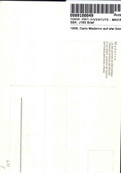 1956, Carlo Maderno auf s/w Gemälde MK, passender Geburtsortstempel ...
