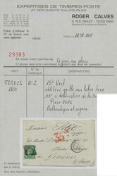 1851,15 C. grün, sehr farbfrisch, allseitig vollrandig, sauberer ...