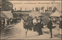1912, S-Karte "Marathon", sauberer Stempel STOCKHOLM 24.7.12, ...