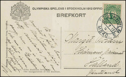 1912, S-Karte "Eröffnungsfeier" sauberer Stempel STOCKHOLM 24.7.12, ...