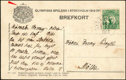 1912, S-Karte "Jackson" sauberer Stempel NYNASHAM 14.7.12, kleiner ...