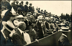 1912, offiz. Karte Nr. 61, Zuschauer im Tennisstadion, frankiert mit ...