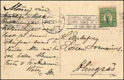 1912, Maschinenstempel: STOCKHOLM 12.5.12 OLYMPISKA SPELEN IN ...