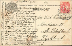 1912, S-Karte Nr. 190, schwedischer Gesangsverein im Stadion, ...