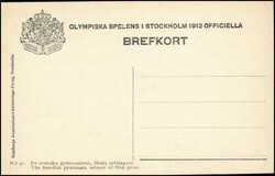 1912, offizielle Karte, Nr. 91, die schwedischen Gewinner in ...