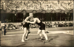 1912, offizielle Karte, Nr. 61, Ringen, sauber ...