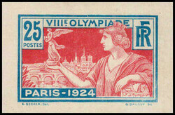 1924, Jeu Olympique de Paris, 25 c., ungezähnt, farbfrisch, ...