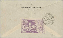 1920, Brief mit 5 C. frankiert, gestempelt mit der Werbeflagge: VII ...