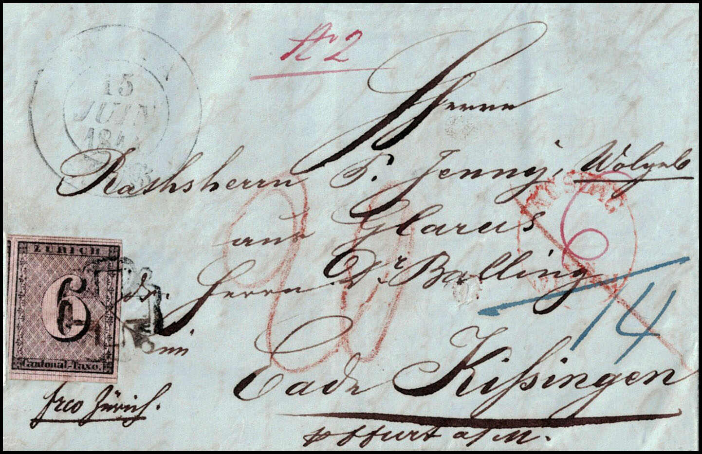 Type III, 93. Marke des Bogens, sehr farbfrisch, allseitig vollrandig ...