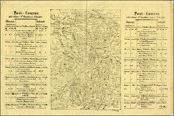 1849, Reiseschein, Posten des Cantons St. Gallen & Schwiz, für ein ...