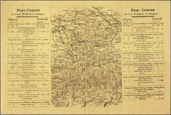 1850, Reiseschein, Posten des Cantons St. Gallen & Schwiz, für 2 ...