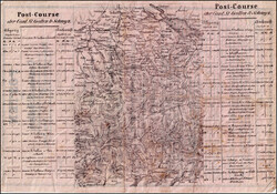 1844, Reiseschein, Posten des Cantons St. Gallen, für 1 Platz nach ...