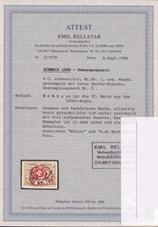 Farbfrisch und allseitig vollrandig , ideal, zentrisch aufgesetzte ...