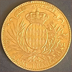 1891, Albert I, 100 Fr., Goldmünze, 32,31 Gr., sehr schön