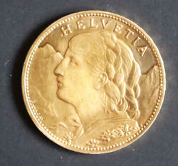 1925, 100 Fr. Vreneli, Goldmünze, 32,258 Gr., vorzüglich, ...