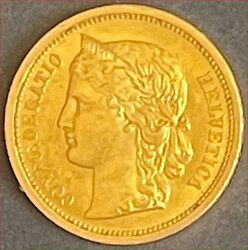 1886, 20 Fr., Helvetia, Goldmünze, 6,451 Gr., sehr schön
