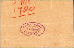 Privater Klebeadresszettel von J.L. & C.B., mit Wertstempel Helvetia ...