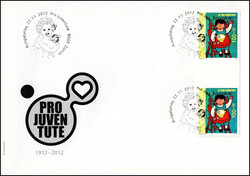 2012, Pro Juventute, Serie mit Zwischensteg auf 3 illustr. FDC. Kat. ...