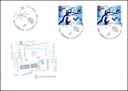 2009, Pro Juventute, Serie mit Zwischensteg auf 4 illustr. FDC. Kat. ...