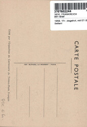 1959, 1Fr. ziegelrot, mit ET-Stempel auf Maximumkarte "Centenaire du ...