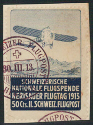 HERISAU, sehr farbfrisch und einwandfrei gezähnt auf kleinem ...