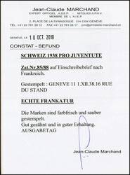 1938, Bildnis und Schweizer Frauentrachten, Serie auf R-Brief mit ...