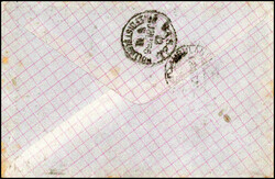 10 Rp.-Frankatur, sauberer Stempel YVERDON 11 JUIL, kleiner Zierbrief ...