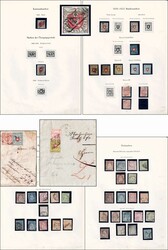 1845-1989, Sammlung in einem Vordruckalbum, beginnend mit einer ...