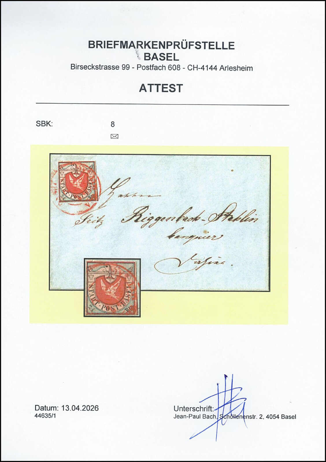 Image 1 for lot number 659 for 67th Jean-Paul Bach Auction