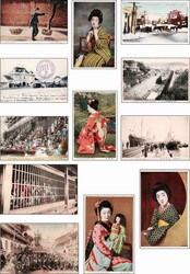 JAPAN: über 80 Ansichtskarten, interessante Themen und Motive, dabei ...
