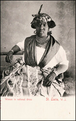 Trinidad, Curacao, Martinique und St. Lucia, 38 Foto-Ansichtskarten, ...