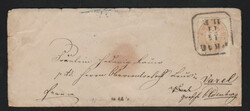Incoming-Mail, Österreich, 1855, Prachtstück 9 Kr. blau, erste ...