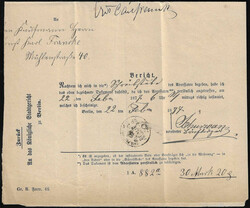 "Berlin C.2.F.e.", 1876, 22.11., schwarzer Franko-K1 in bisher ...