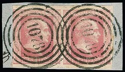 "1078" (Oberwesel) auf Kabinettbriefstück mit Paar 1 Sgr., sign. ...