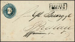 "1096" nebst Ra2 "Oppeln" (v. 27.9.51) als seltene Entwertung auf ...