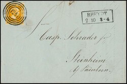"1241" nebst Ra2 "Rheydt" auf vier Briefen, 1 Sgr. (3), bzw. einmal ...