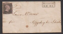 "1272" nebst Ra2 "Ruhrort" auf drei Briefen, dabei Prachtbrief 1 Sgr. ...